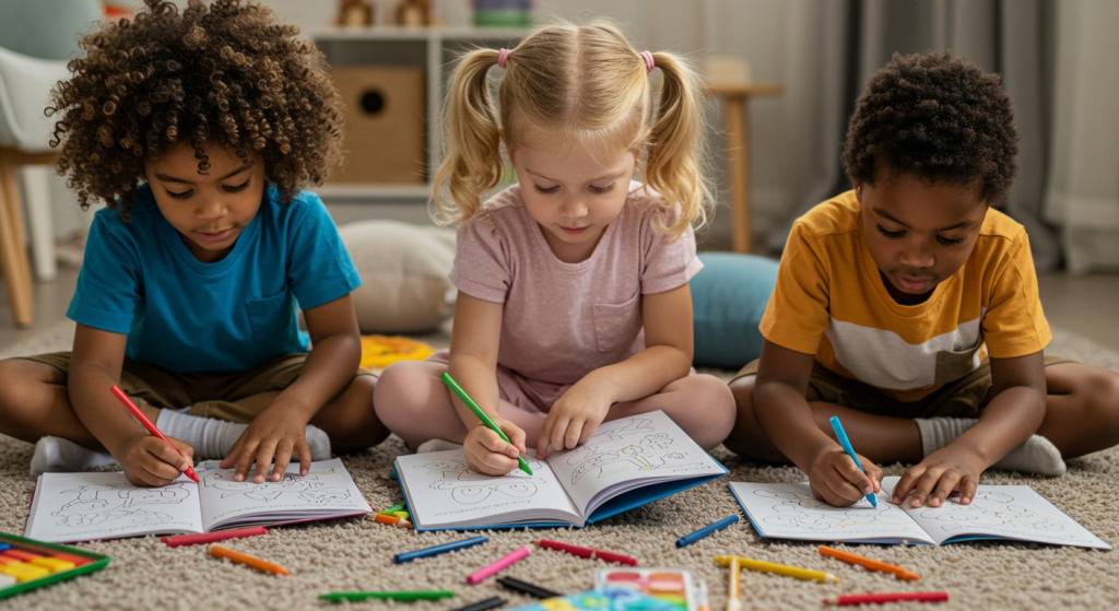 How to improve children's coloring?
